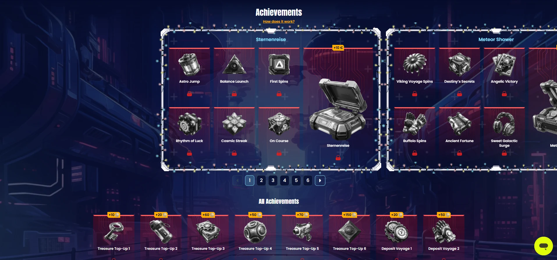 trino casino achievments
