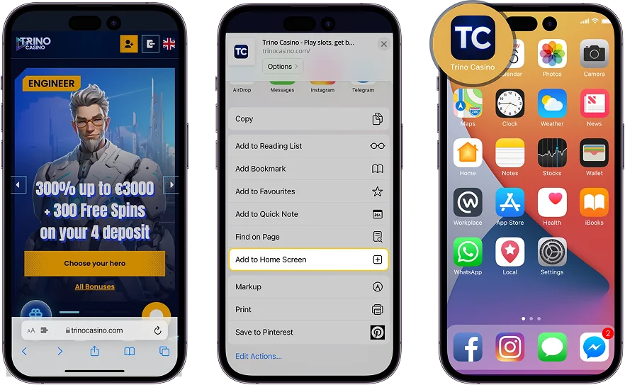 trino casino ios